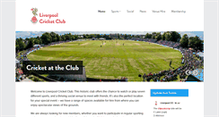Desktop Screenshot of liverpoolcricketclub.co.uk