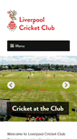 Mobile Screenshot of liverpoolcricketclub.co.uk